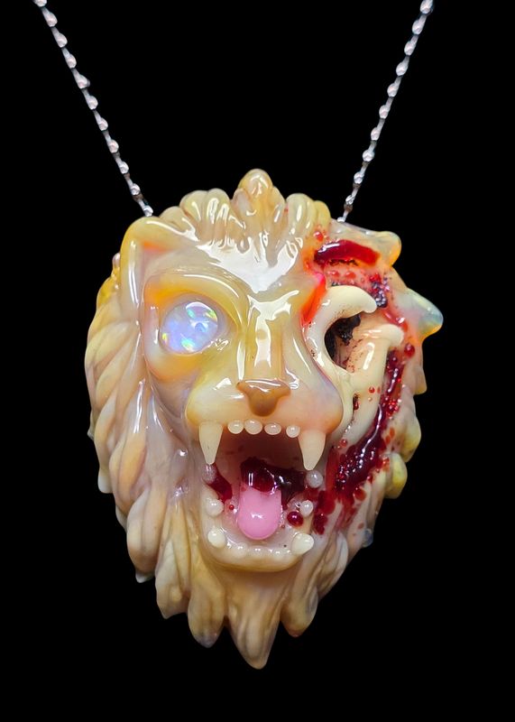 Firefly Lion Head Pendant