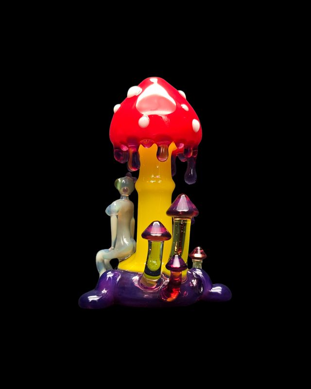 Mushroom Chillum Yellow &amp; Red
