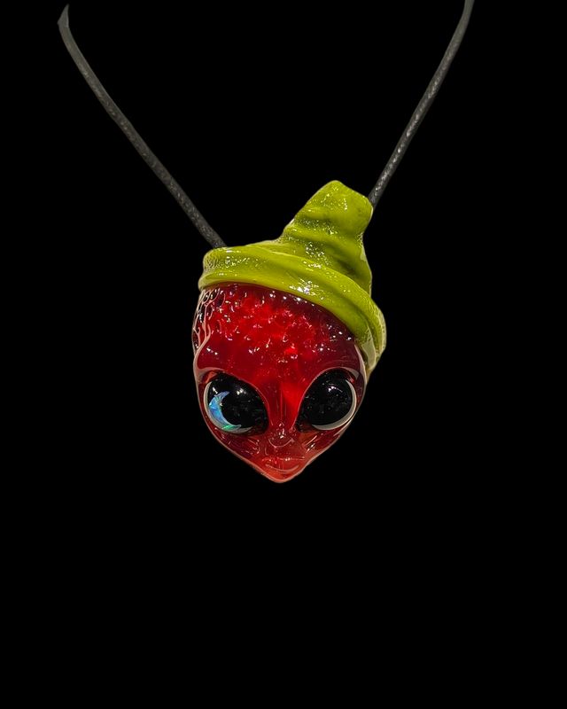 Strawberry x Ghost Pendant #1