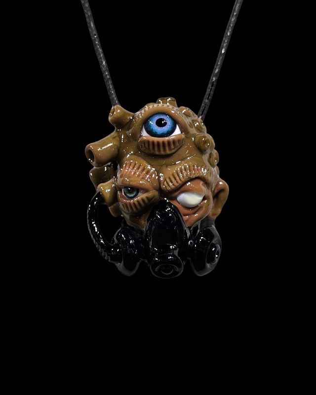Salt x Ghost Gas Mask Pendant