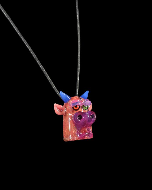 Opal Cow Pendant