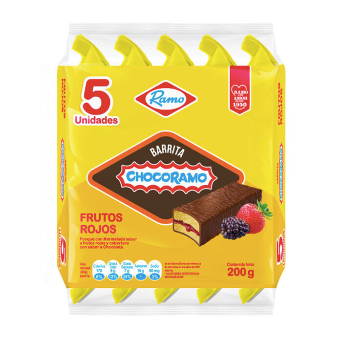 Barra chocorramo pt 5 unds