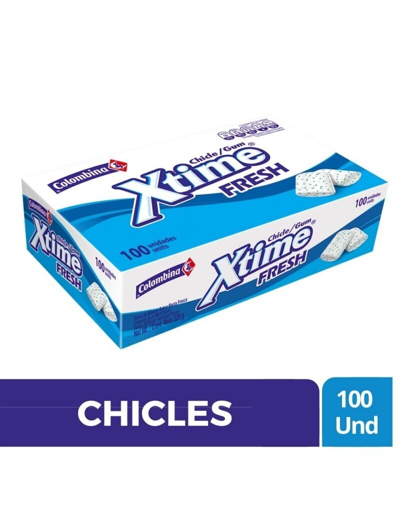 Chicle xtime cajx100unid