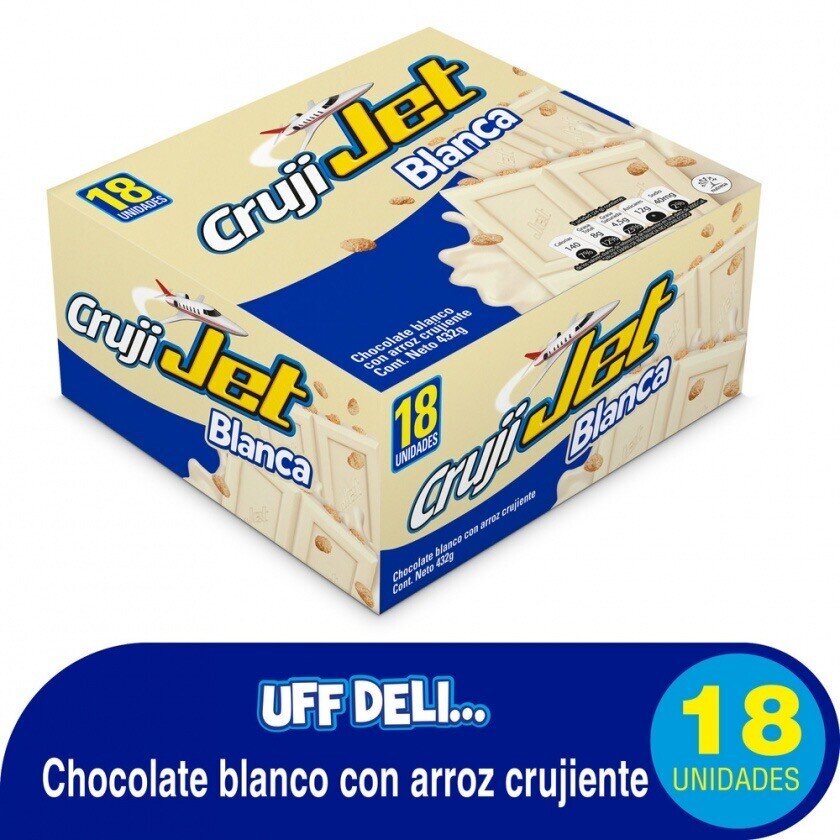 Chocolatina blanca jet dis*18u