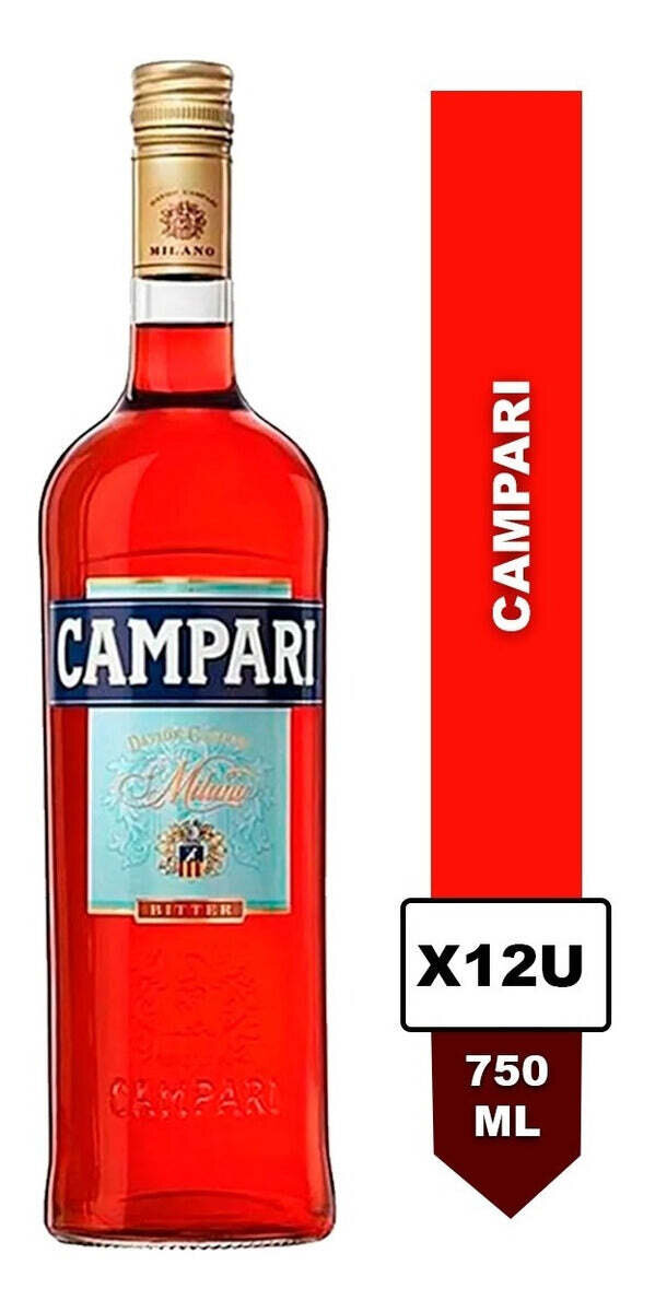 Campari 750 caja*12 unds