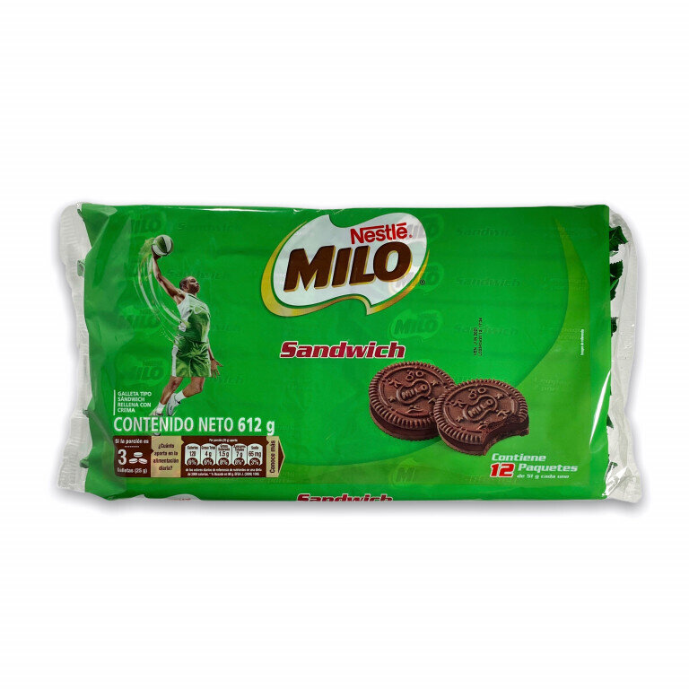 Galleta milo *4 pat 12 unds