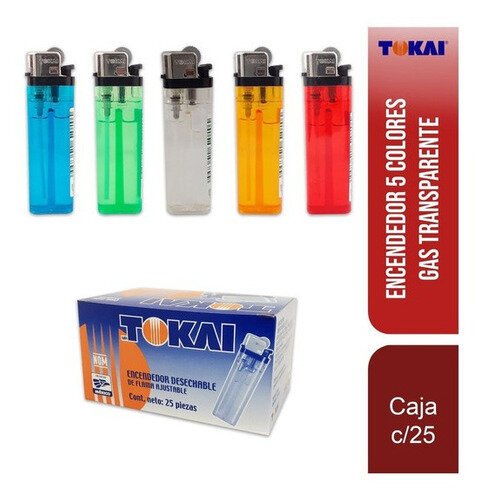 Encendedor tokay cajx25unids