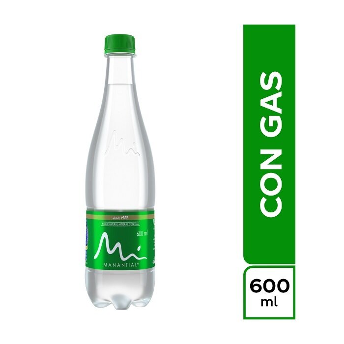 Manantial gas pac*12 600 ml
