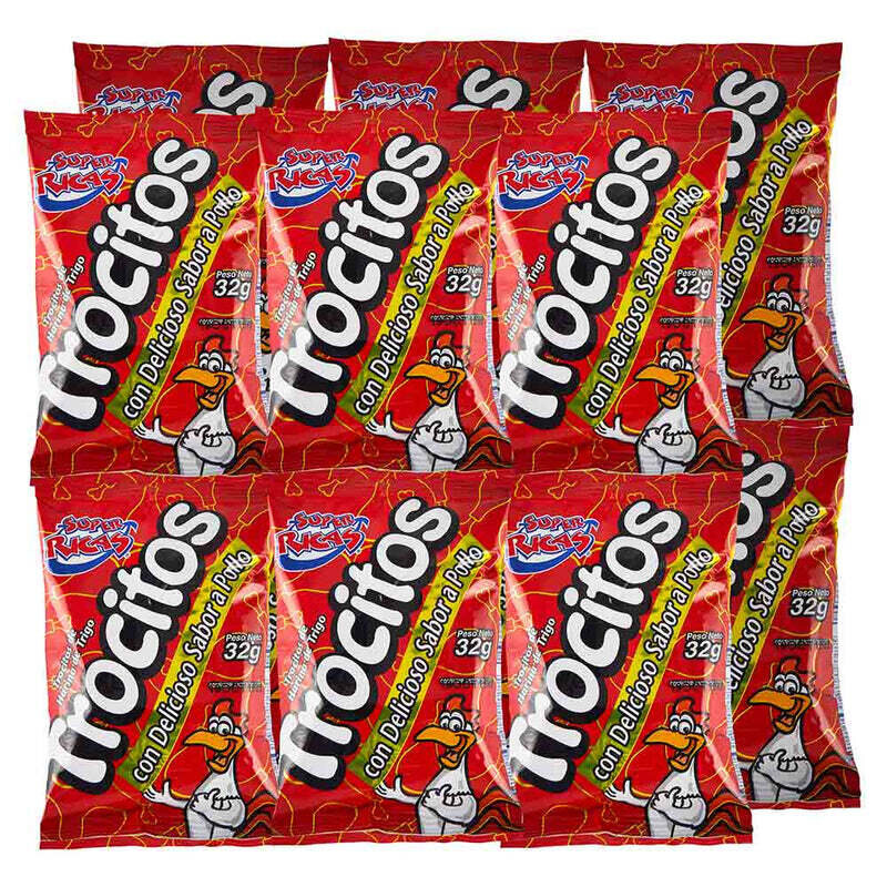 Trocitos pollo paq*12unids