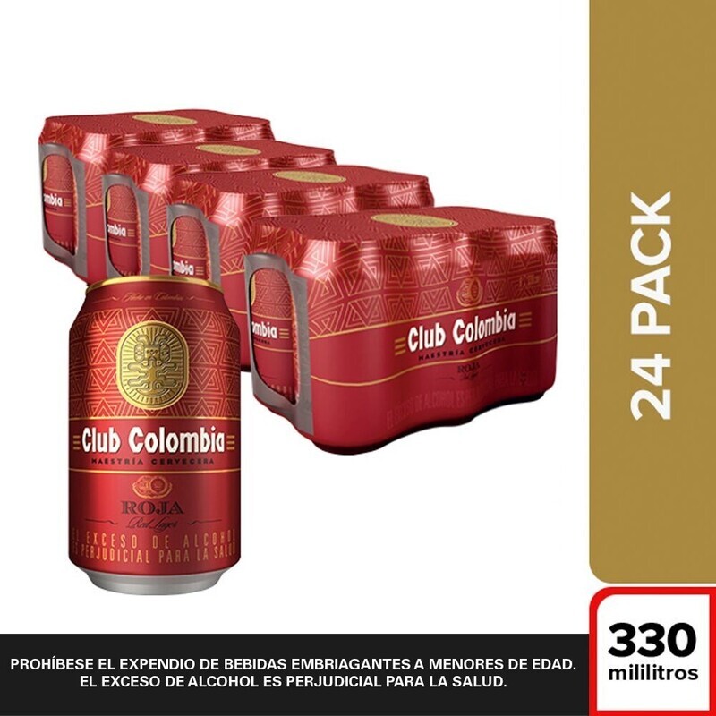 Club colbia roja lata pacx24un