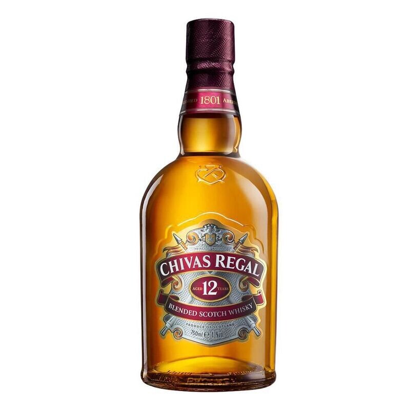 Chivas regal 750 cajx12unids