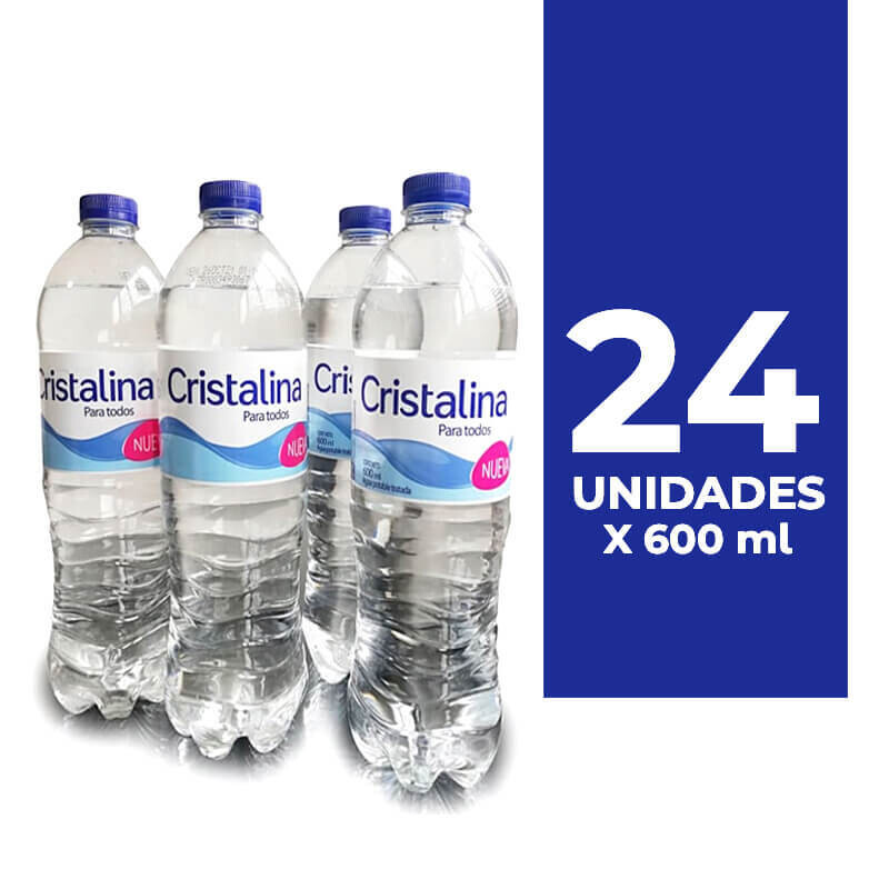 Agua cristalina*24 unds