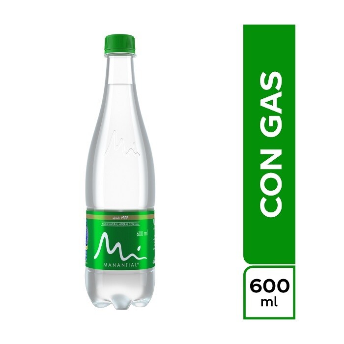 Manantial gas pac*12 600 ml