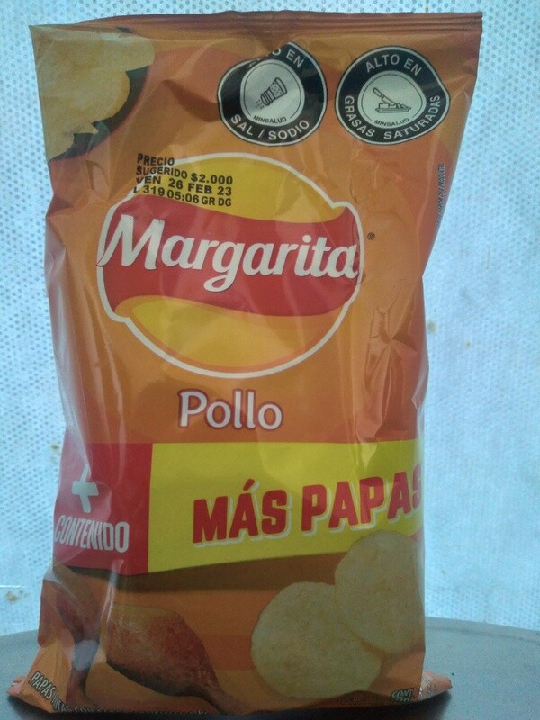 Papas Margaritas pollo 36 gr