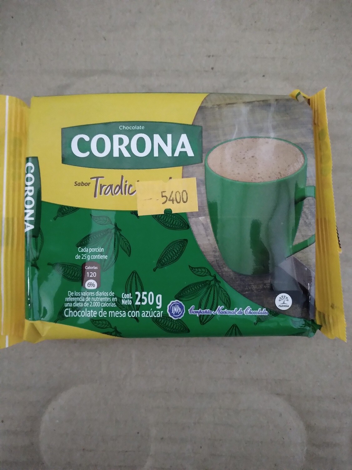 Chocolate corona tradicional 250gr