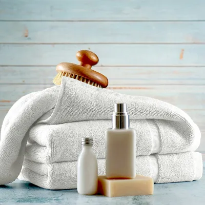 Opal Super Blend Cam Border Towels Anti-Shrinkage And Pocket-Friendly