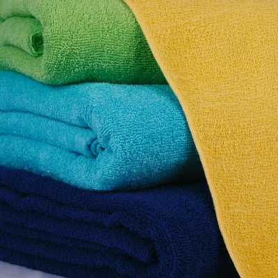 Ryotei solid color luxury towels double needle stitching durable &amp; fade-resistant