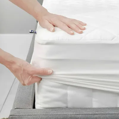 Quilted mattress pad triple-layer protection, 8-ounce fill per square yard