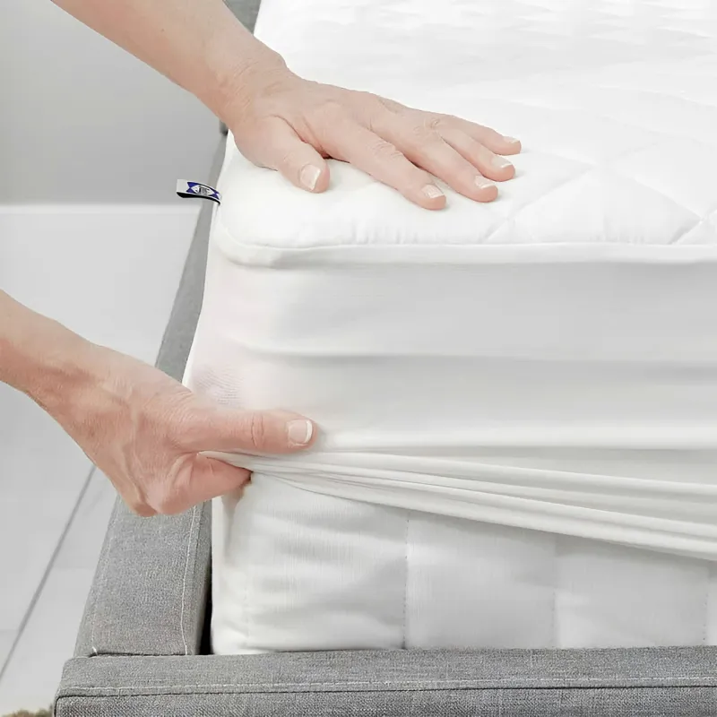 Quilted mattress pad triple-layer protection, 8-ounce fill per square yard