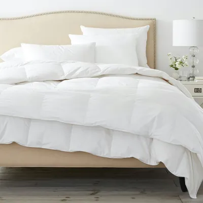 Luxury Duvet Insert T-235 combed cotton shell, double-needle stitching, institutional laundry
