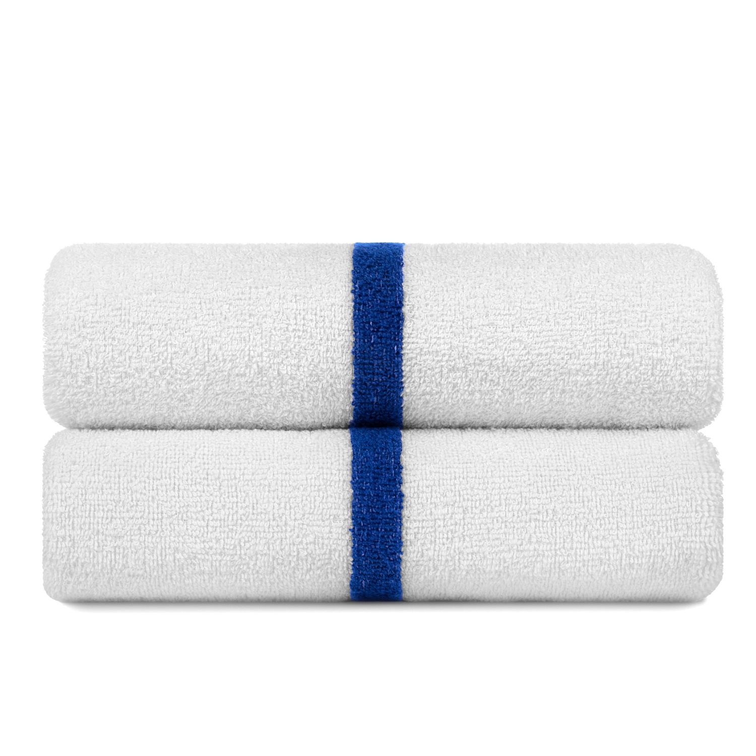 Center Stripe Pool Towel 22x44 Blue