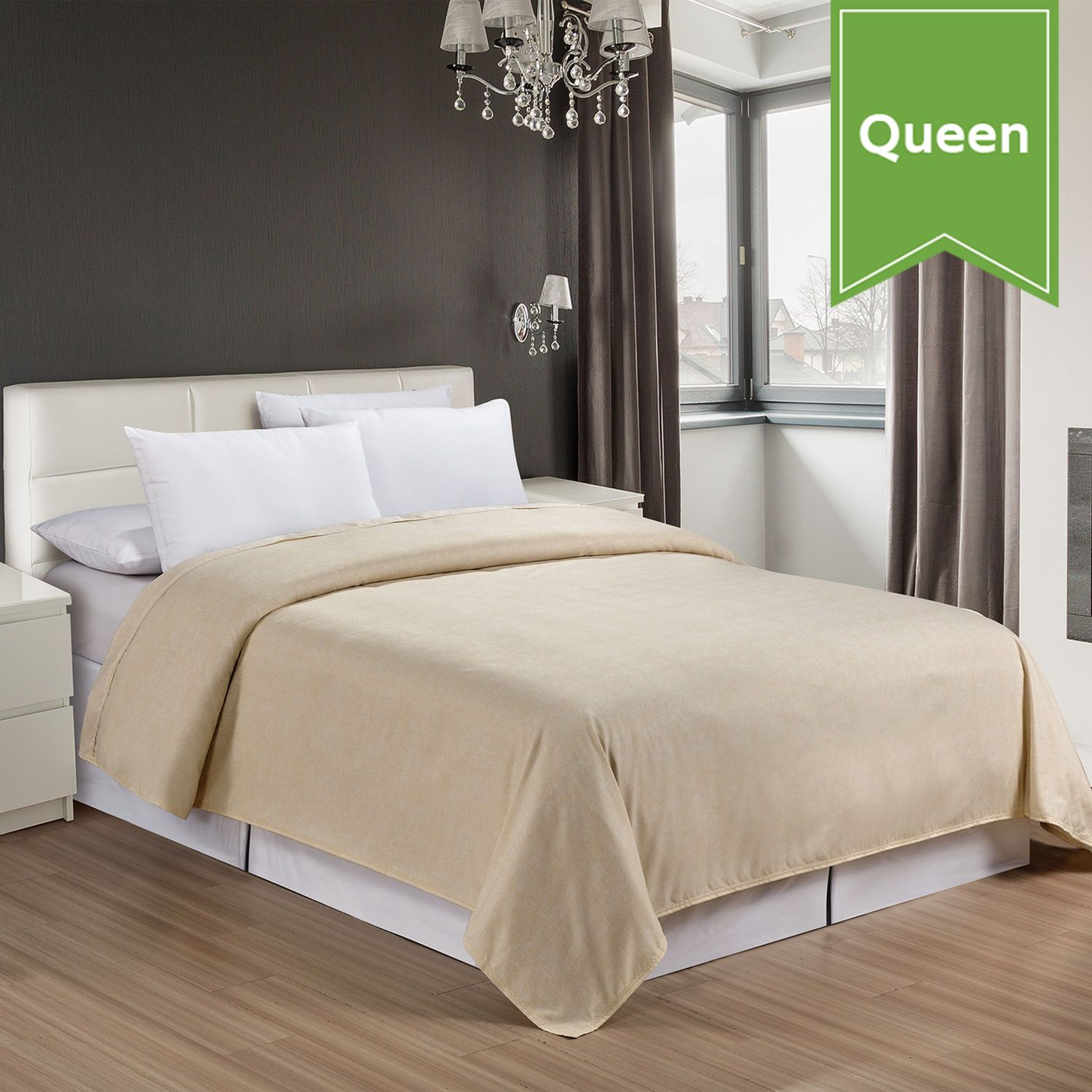 Vintage Gold Queen 94 x 96 Contemporary Top Sheet