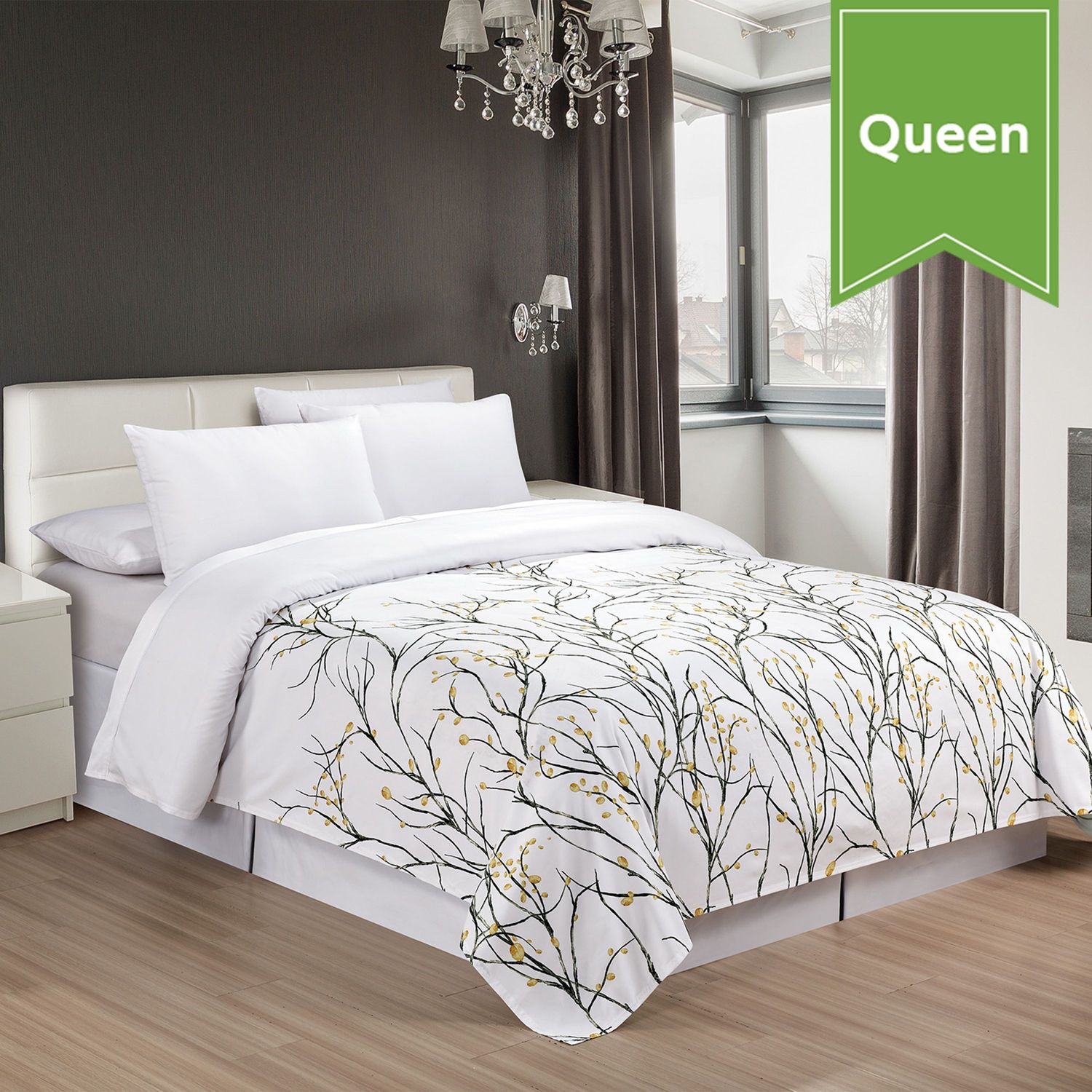 Mid Summer Blooms Queen 94 x 96 Contemporary Top Sheet