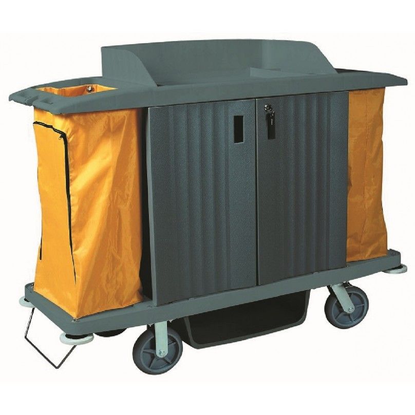 Maid Cart With Bumpers 57 x 21 x 39 Inch