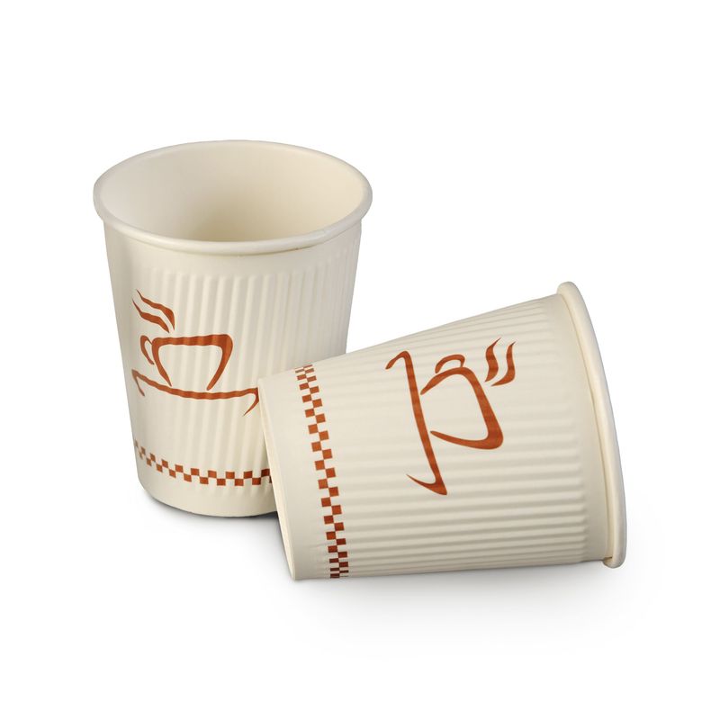 Individually Wrapped Hot Ripple Paper Cups 900/Case