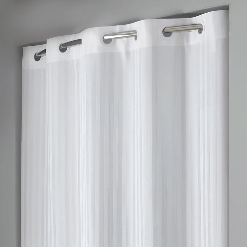Shower Curtain Without Window / Tone on Tone Stripe