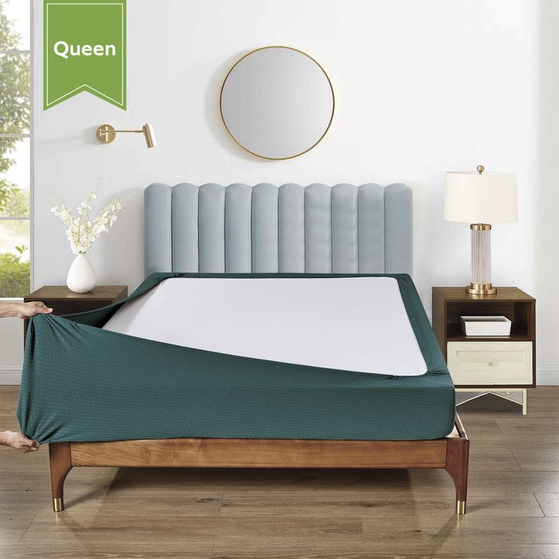 Stretchable Box Spring Wrap Full Queen Deep Sea