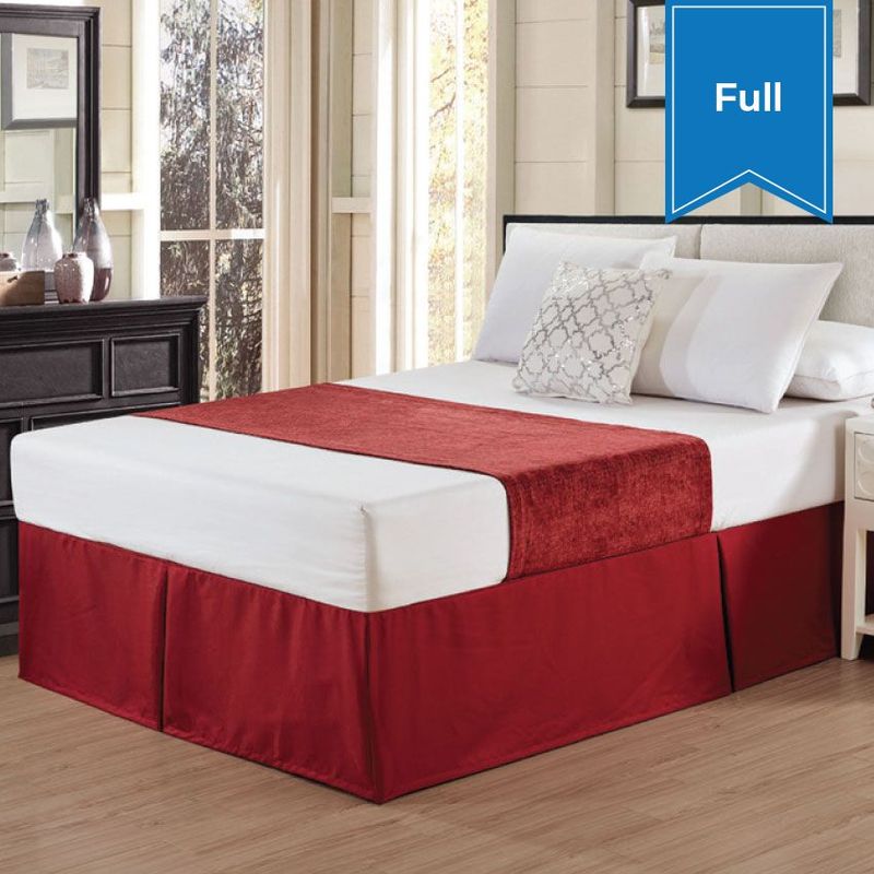 Chenille Bed Scarfs 26 x 85 Full Serene Merlot