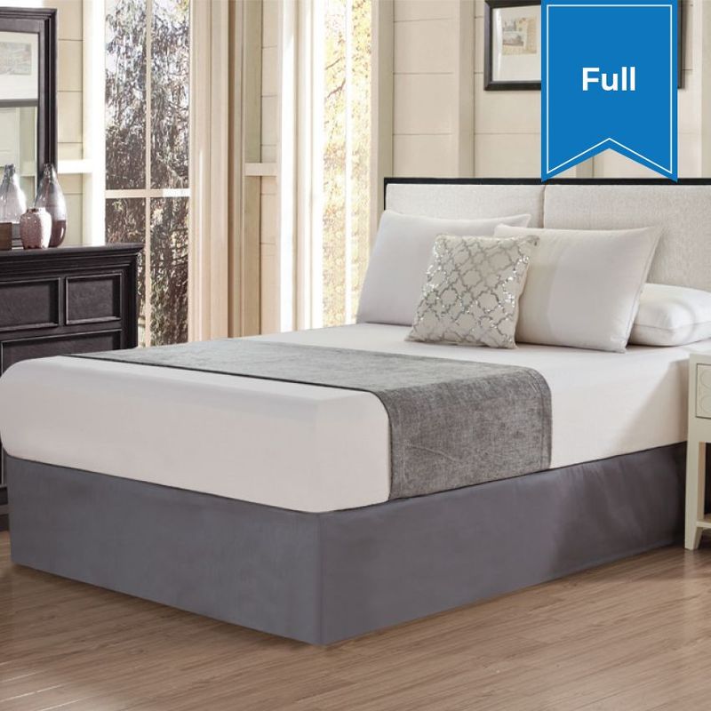 Chenille Bed Scarfs 26 x 85 Full Castle Rock Grey