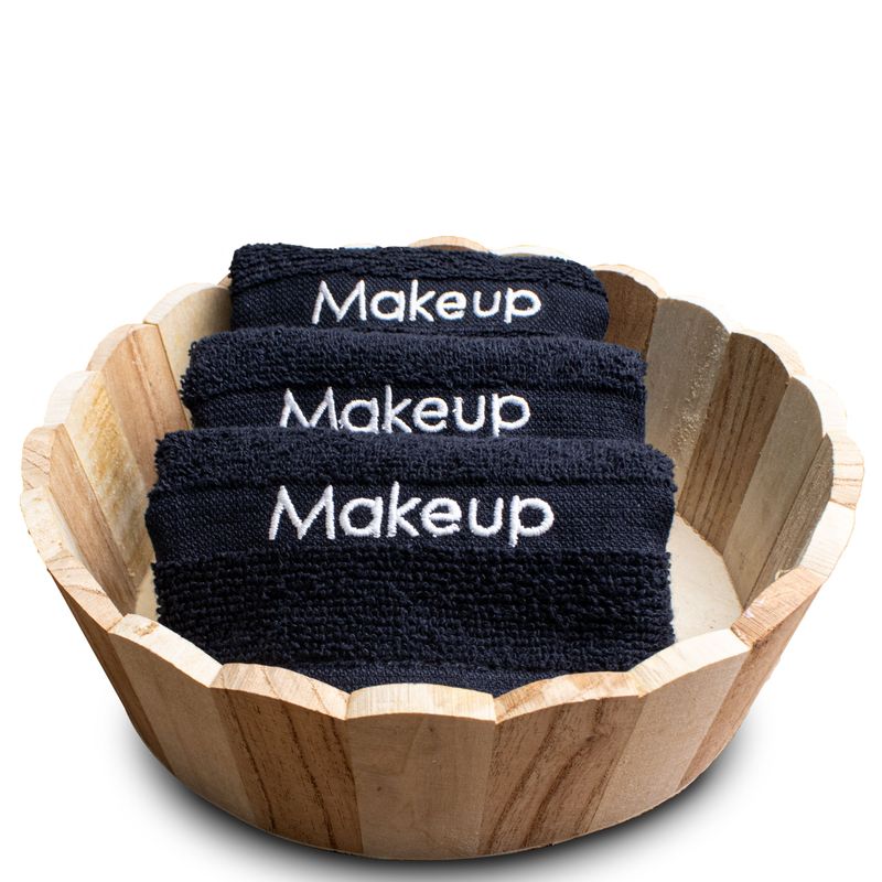 Cosmetic Towels 12x12 1 lbs Black