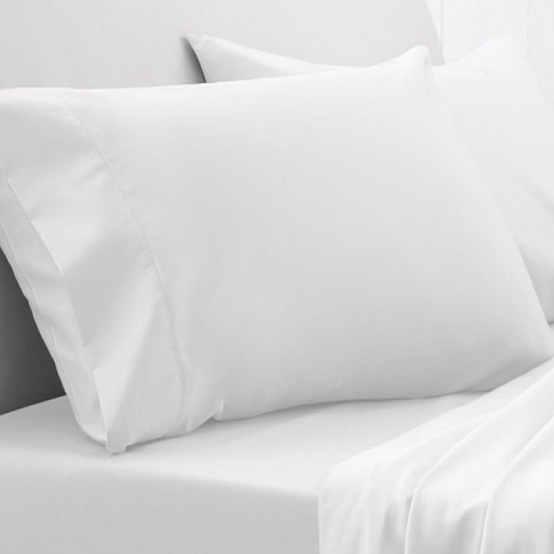 Belem Luxury T200 Percale White Standard Pillow Case Set