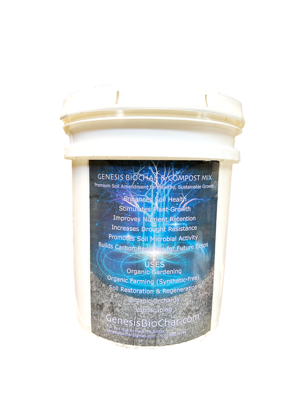 Compost Genesis Biochar Mix 5 Gallon Bucket