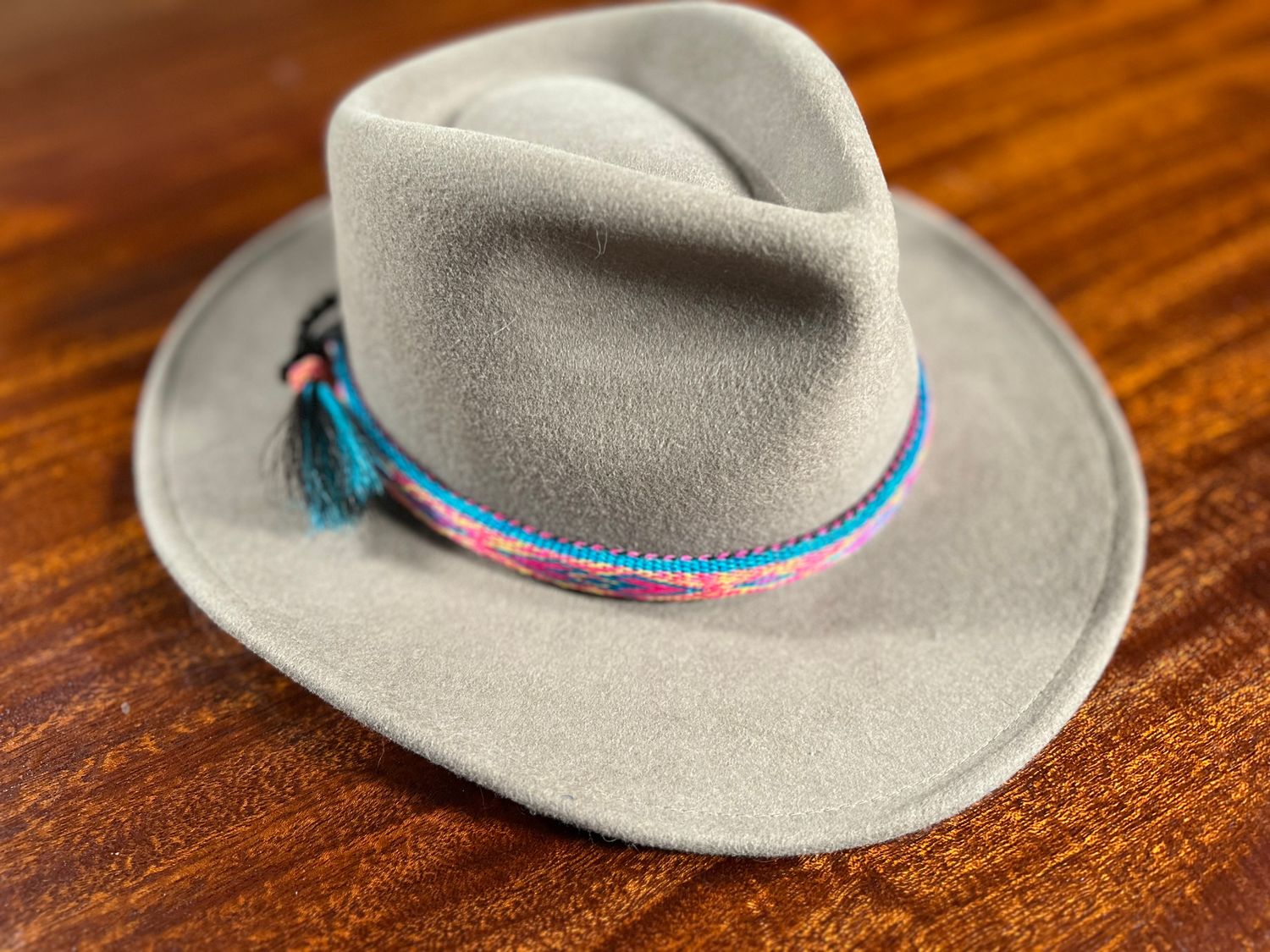 Hand Hitched Horsehair Hat Band_#201