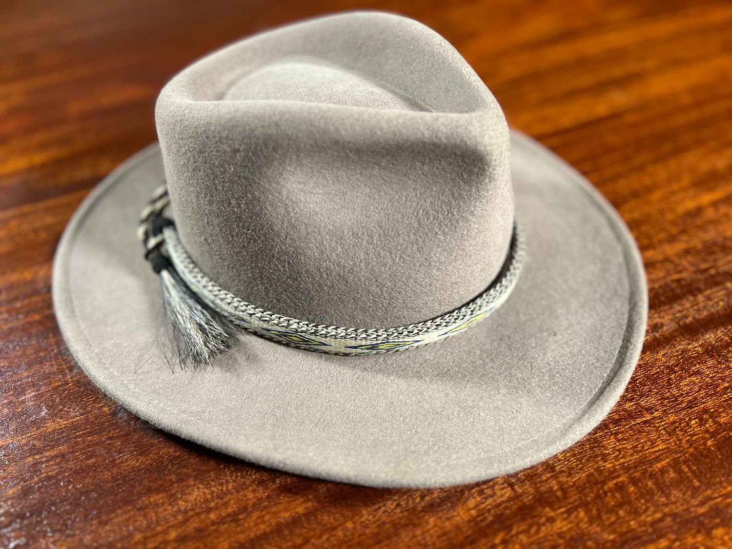 Hand Hitched Horsehair Hat Band_#204