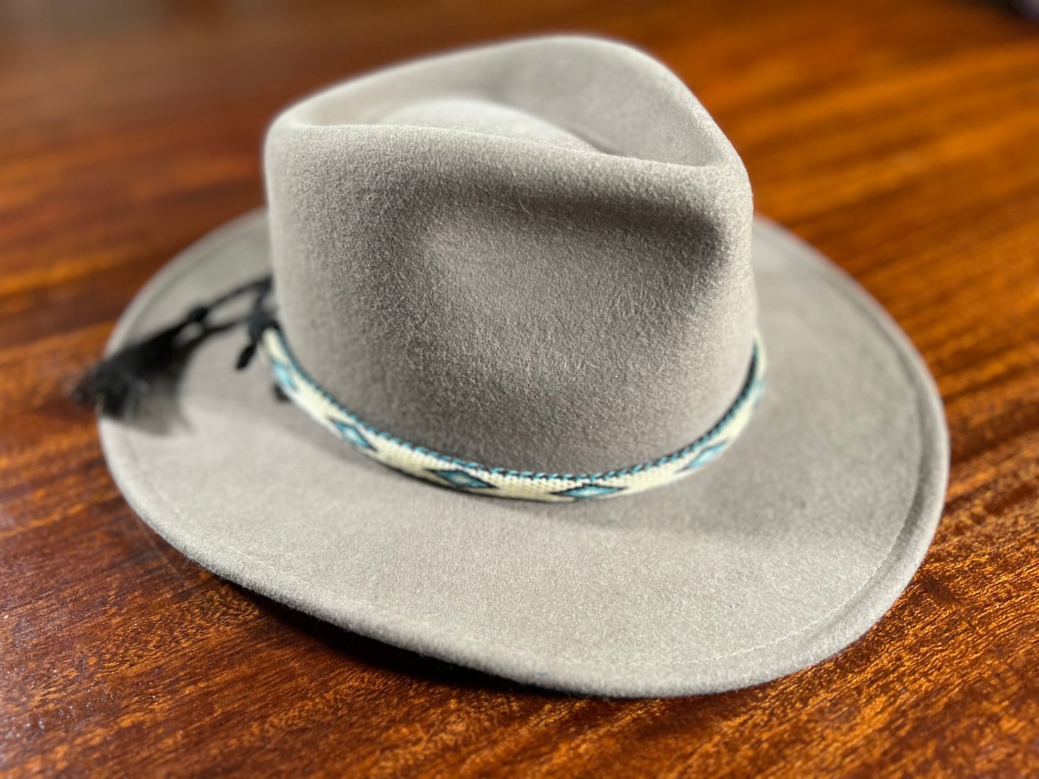 Hand Hitched Horsehair Hat Band_#205