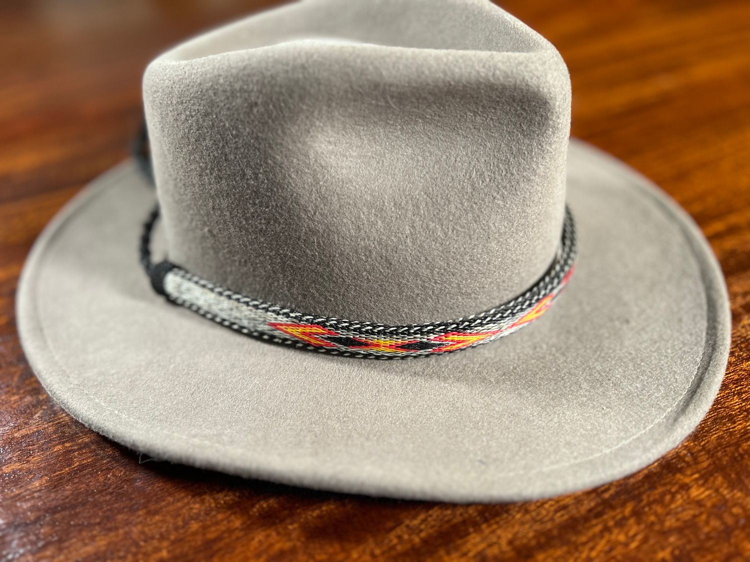 Hand Hitched Horsehair Hat Band_#206