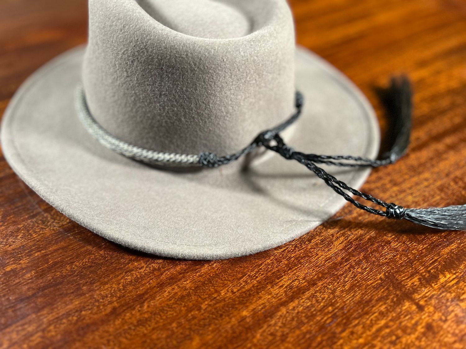 Hand Hitched Horsehair Hat Band_#207