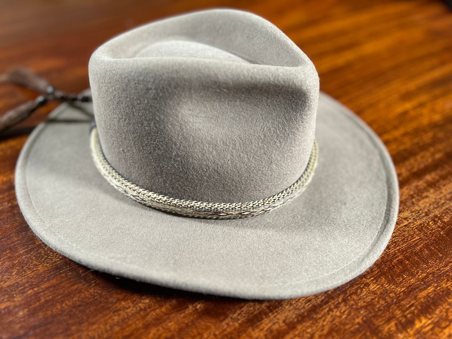 Hand Hitched Horsehair Hat Band_#208