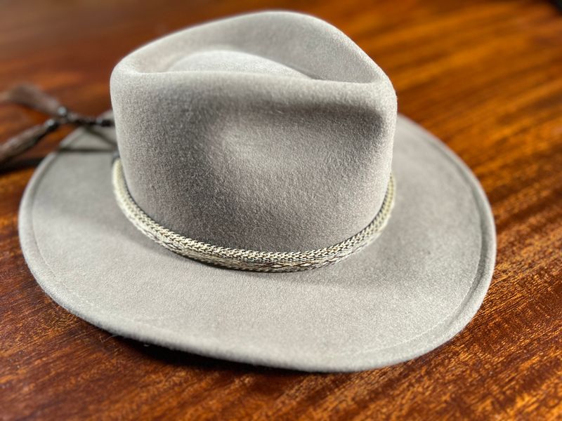 Hand Hitched Horsehair Hat Band_#208