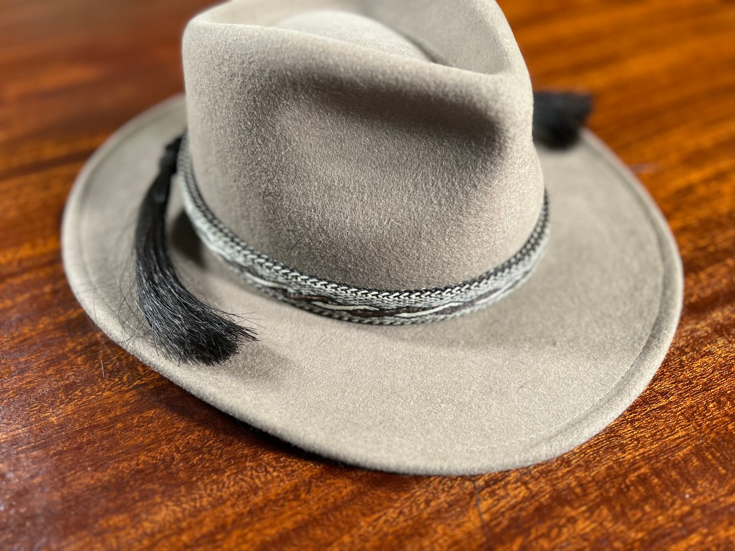Hand Hitched Horsehair Hat Band_#211