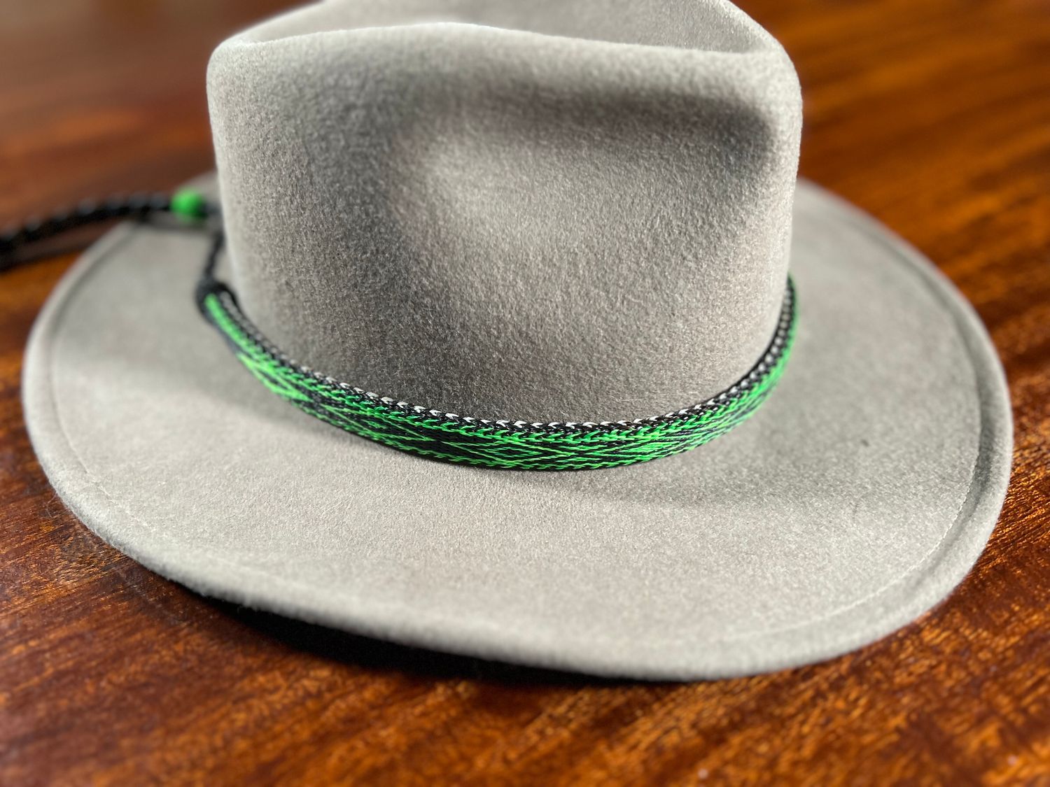 Hand Hitched Horsehair Hat Band_#218
