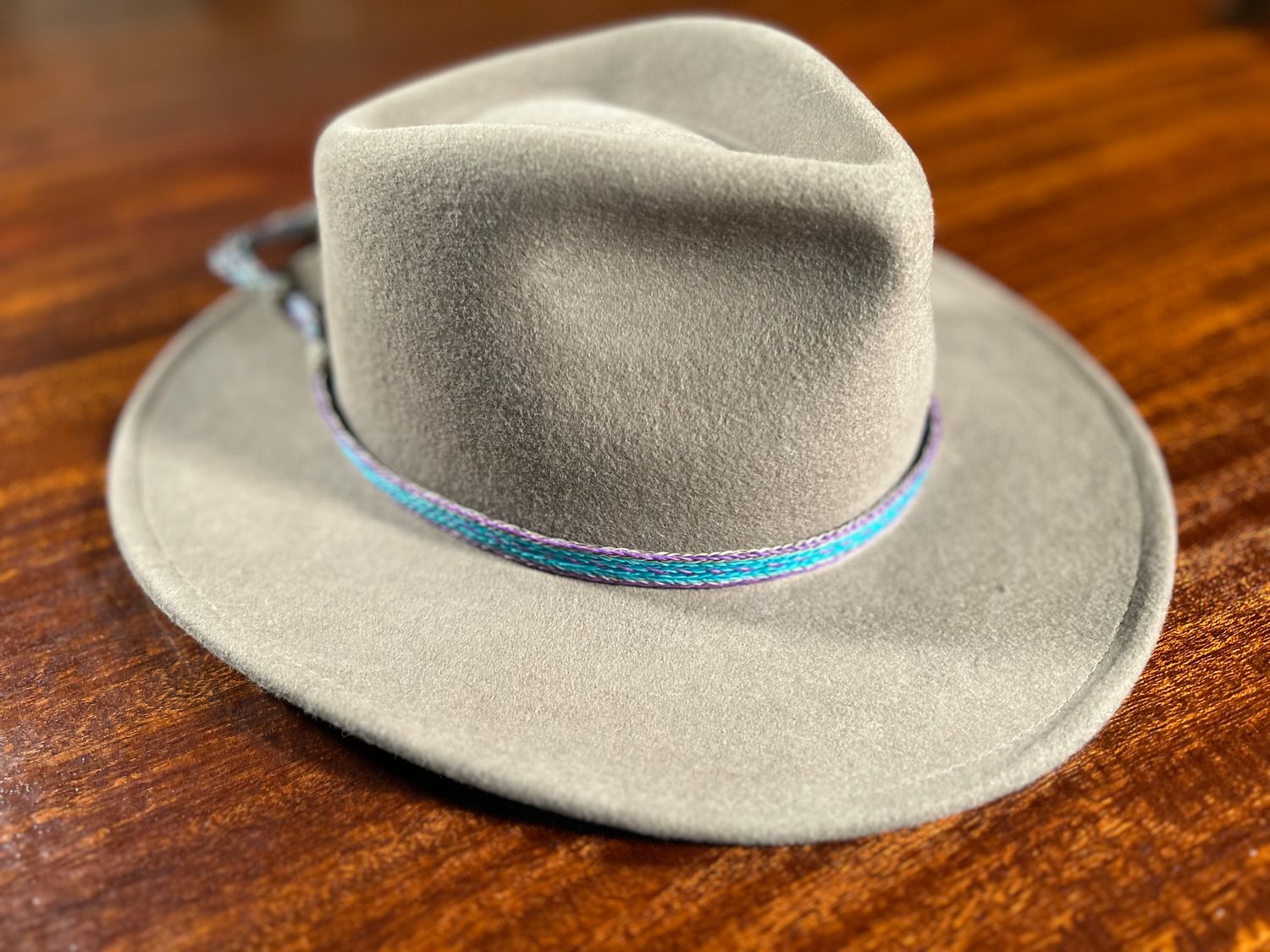 Hand Hitched Horsehair Hat Band_#220