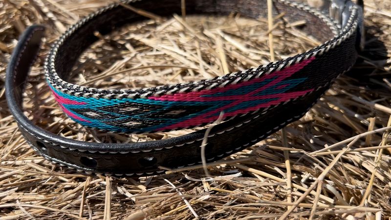 Montana Creations Hand-Hitched Horsehair Belt 304
