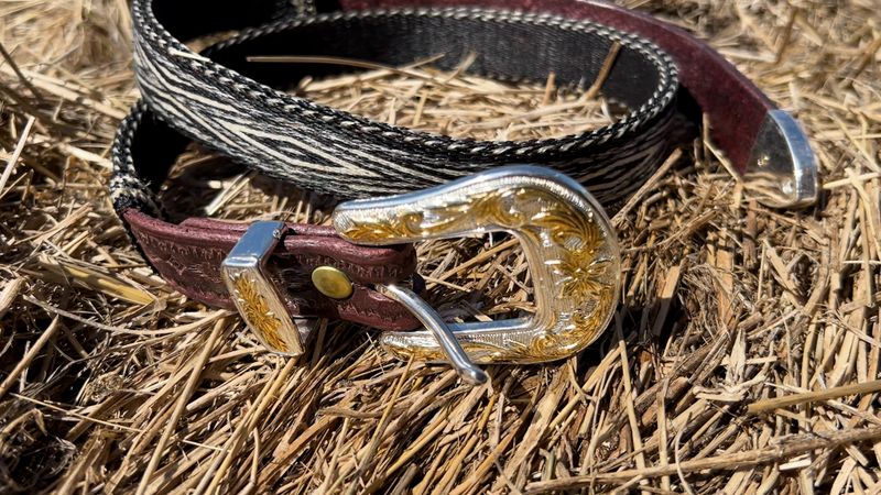 Montana Creations Hand-Hitched Horsehair Belt 306