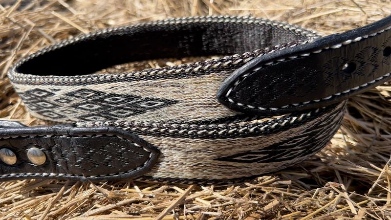 Montana Creations Hand-Hitched Horsehair Belt 311
