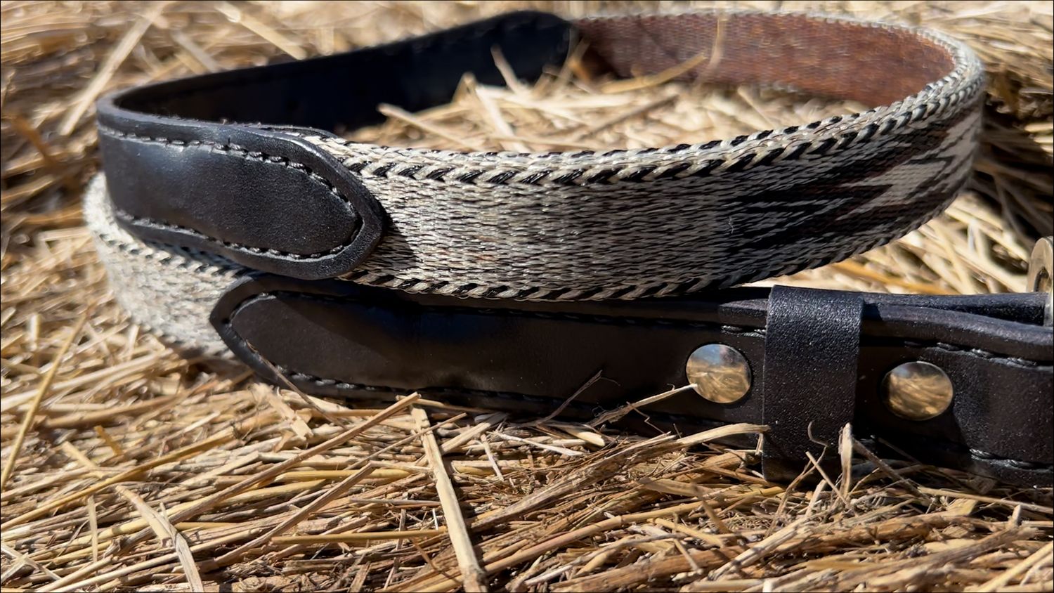 Montana Creations Hand-Hitched Horsehair Belt 310